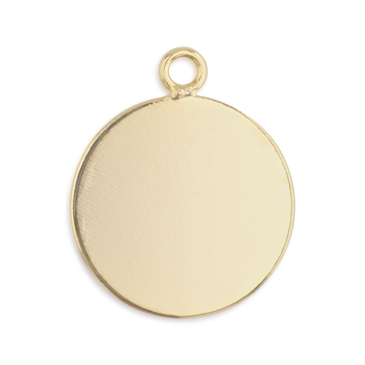 メタルプレート（ラウンド・カン付） G5 約15mm(大袋)｜メタル素材