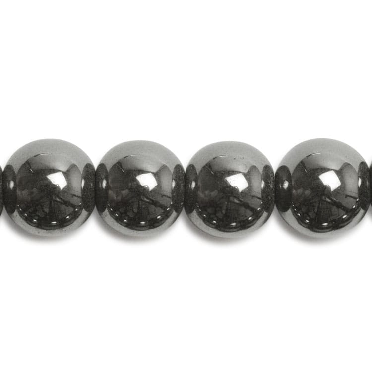 天然石 ラウンド ヘマタイト 約6mm｜天然石素材・アクセサリーパーツ