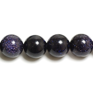 天然石 ラウンド ブルーサンド(模造) 約3mm｜天然石素材・アクセサリー