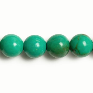 天然石 ラウンド ターコイズ（練り） 約4mm｜天然石素材・アクセサリー