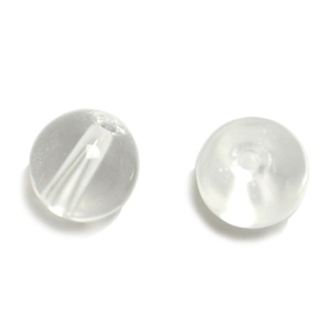 天然石 ラウンド 通し穴サイズ1.2mm 水晶 約8mm｜天然石素材