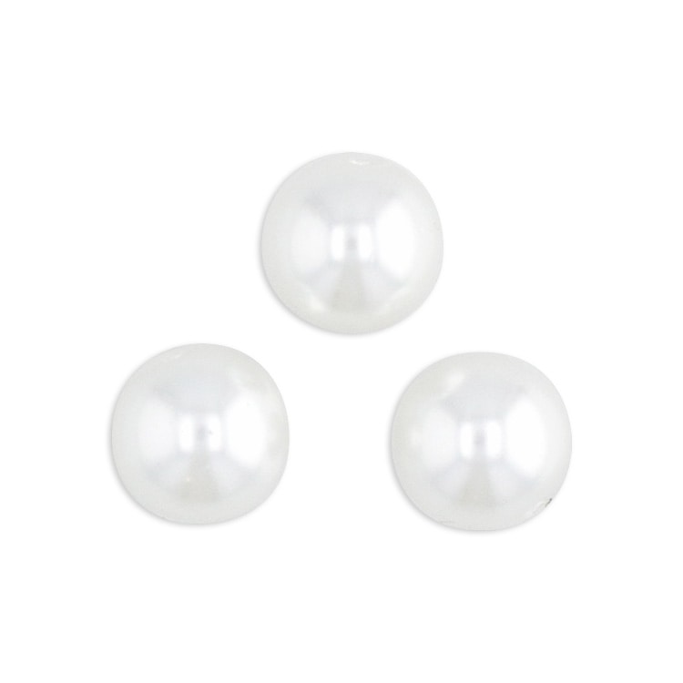 パール 日本製ガラスパール ホワイト 約3mm｜パール素材