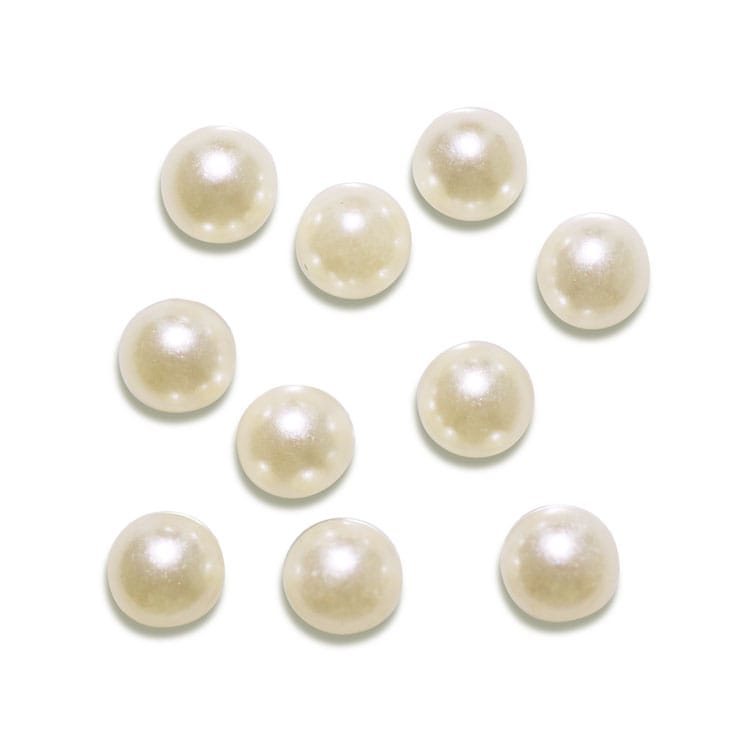 パール 樹脂パール（穴無し） ホワイト 1.5mm｜パール素材