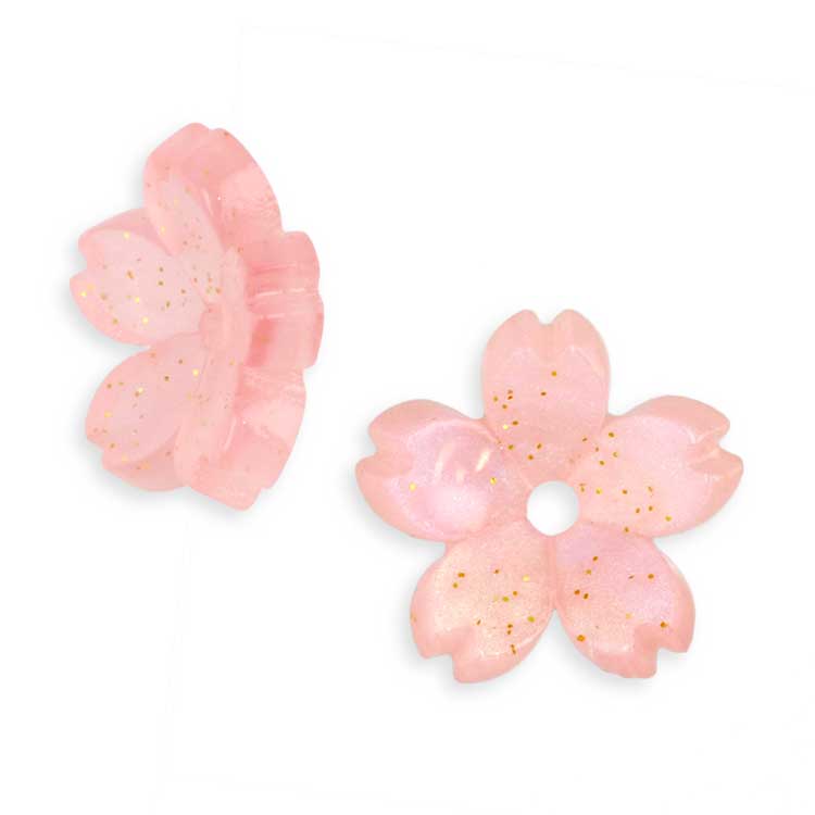 アクリルフラワー / 5弁花 / PK | ビーズ・パーツなどのハンドメイド