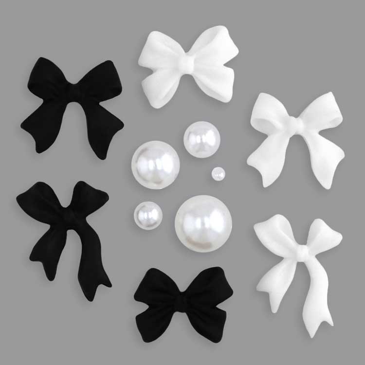 レジン＆ネイル デコパーツリボン アソートセット / MA | ビーズ