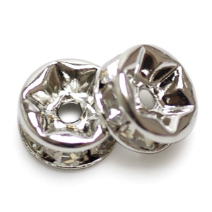 平ロンデル クリスタル×R 約5mm （10pcs）｜ラインストーン