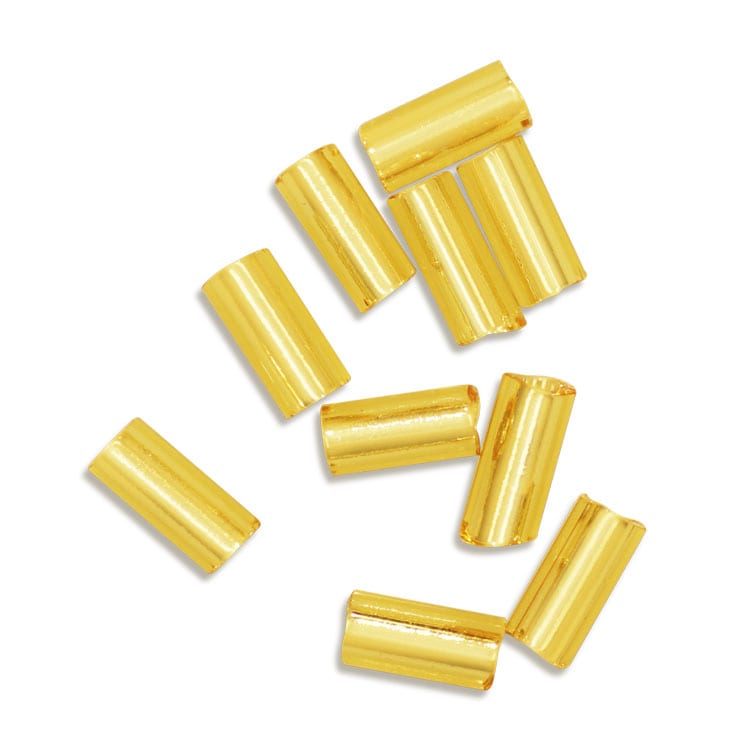 MIYUKI 一分竹ビーズ 金茶銀引 1.5×3mm｜シードビーズ・アクセサリー