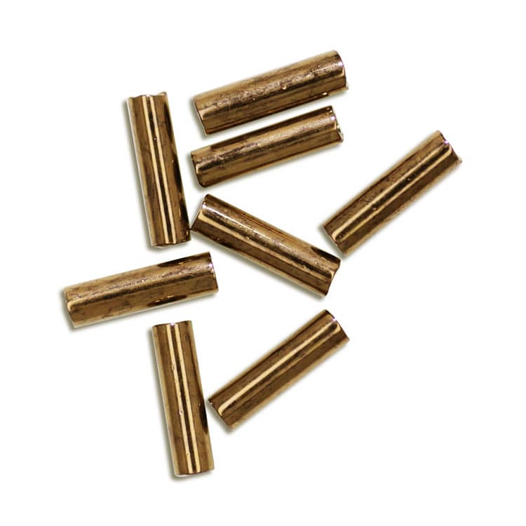 MIYUKI 二分竹ビーズ こげ金焼付 1.7×6mm｜シードビーズ・アクセサリー
