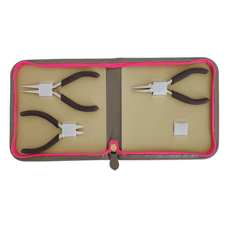 副資材 / 工具3点セット / ブラウン×ピンク | ビーズ・パーツなどの