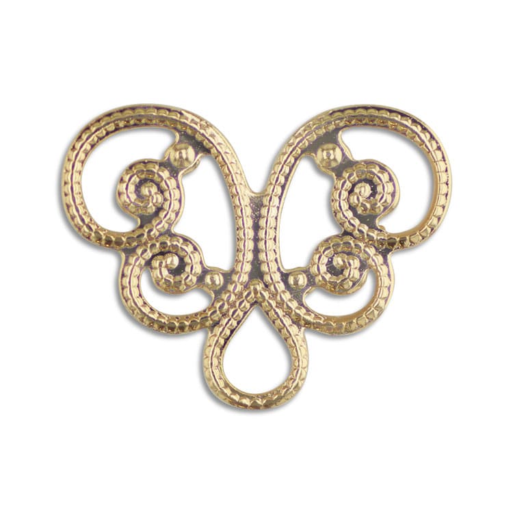 透かしパーツ G5 約13×17mm｜メタル素材パーツ・アクセサリーパーツ