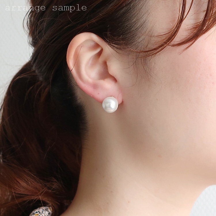 樹脂ノンホールピアス（平皿） G5 平皿 約8mm｜アクセサリー金具