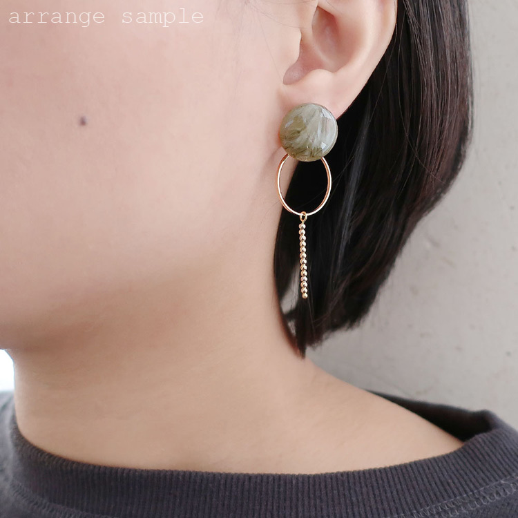 チタンポストピアス（平皿 キャッチ無し） G5 平皿8mm(大袋