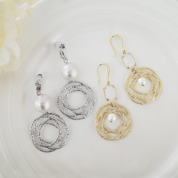 コットンパール(ラウンド) ホワイト 約12mm｜パール素材・アクセサリー
