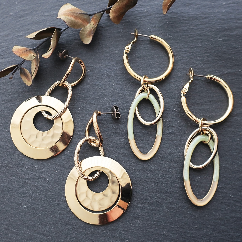 チタンポストフープピアス（バネ式） R ｜アクセサリー金具・パーツ
