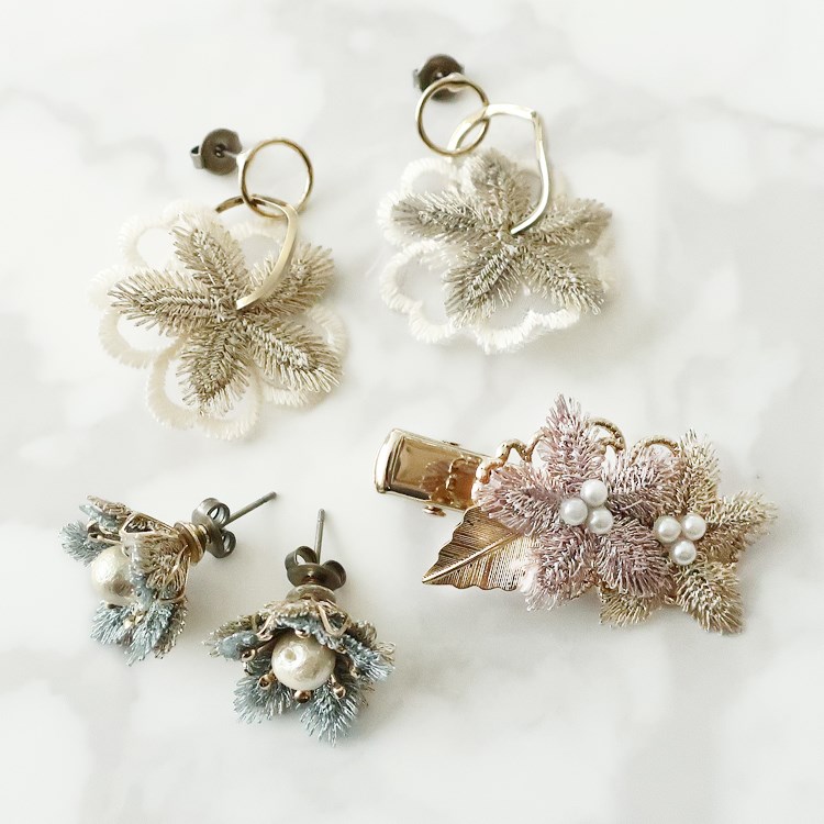 ヘアクリップ（座金付） R 約40mm｜アクセサリー金具・パーツ【パーツ