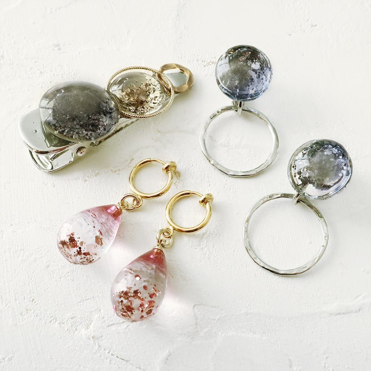 シリコンレジン型 / しずく（片穴 24×15mm/18×12mm/11×9mm） | ビーズ
