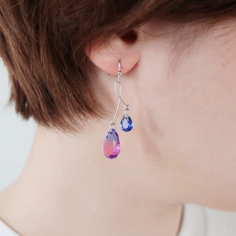 グラデーションガラスのアクセサリー | ビーズ・パーツなどの