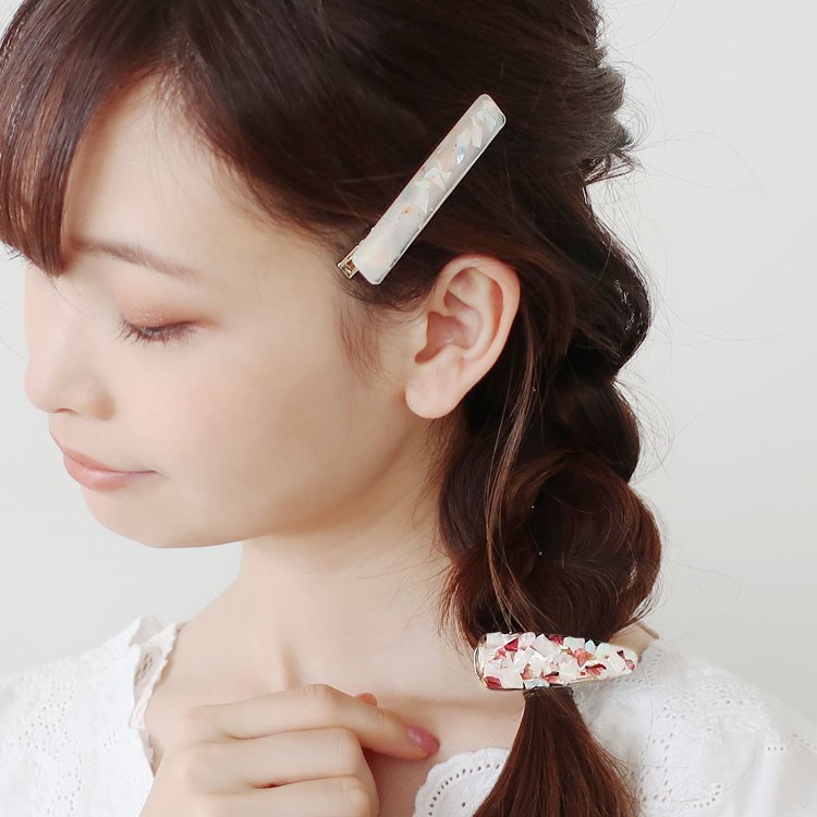 レジンで作る ヘアクリップ | ビーズ・パーツなどのハンドメイド