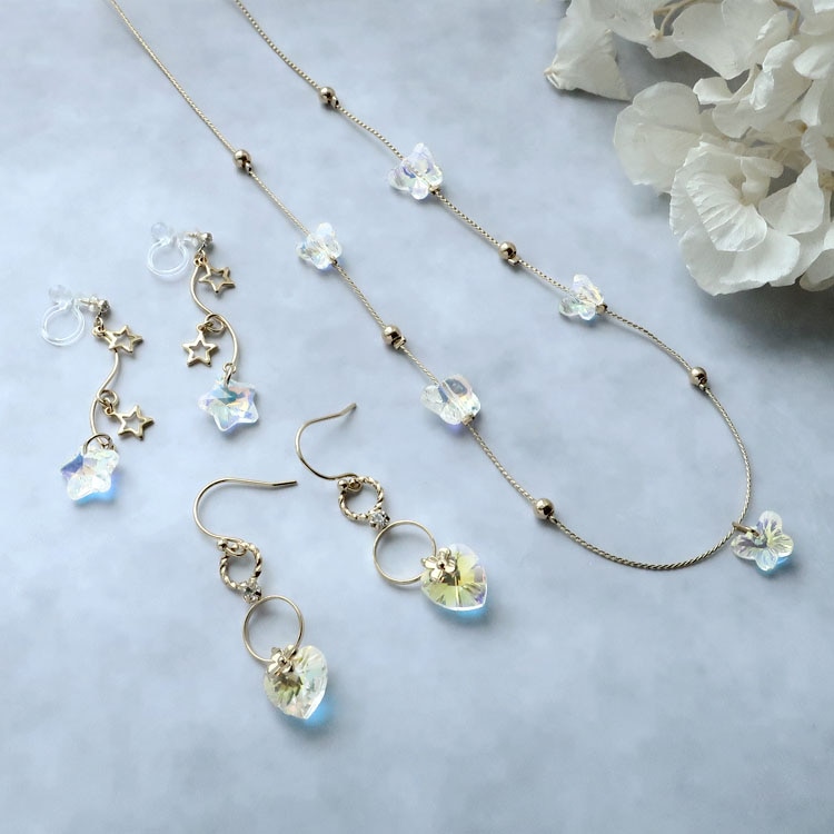 オーロラモチーフアクセサリー | ビーズ・パーツなどのハンドメイド