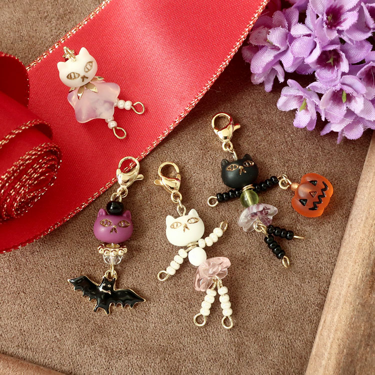 NO.2937✤ぐで猫 クリスタル ハンドメイド チャーム パーツ Amazon