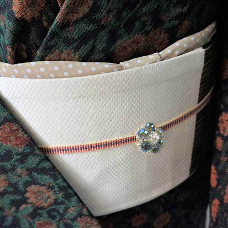 帯留め金具（ブローチ用） G5 約14×15mm｜アクセサリー金具・パーツ