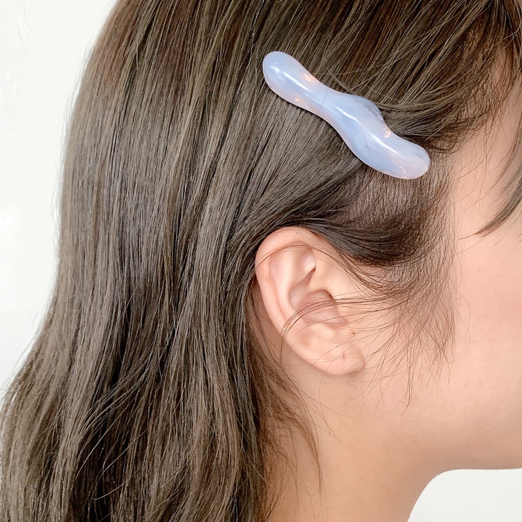 レジンで作る ニュアンスカラーのヘアクリップ | ビーズ・パーツなどの