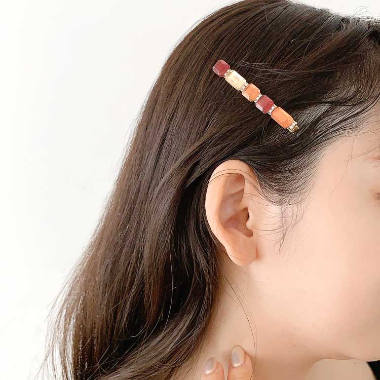 レジンで作る ビジューヘアクリップ | ビーズ・パーツなどの