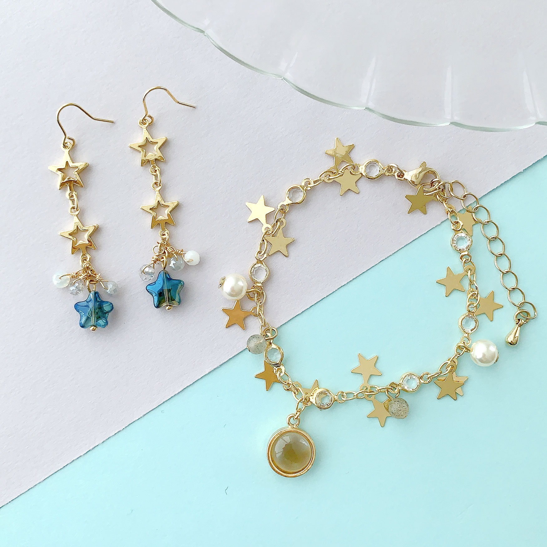 樹脂パーツ / ニュアンスカラーチャーム / ラウンド / WH・G5 | ビーズ