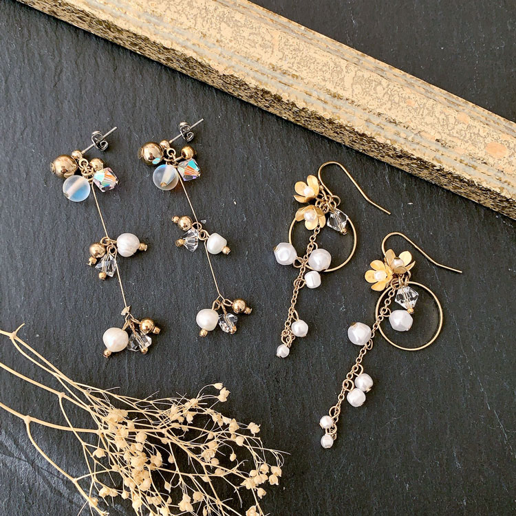 デザインチャーム / パール / WH・G5 ｜アクセサリーチャーム