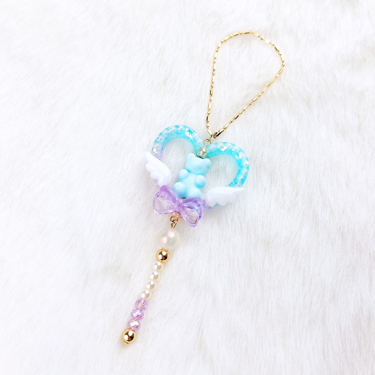 アクリル ベアビーズ（縦穴） ミックス（MA） 約18×12mm｜樹脂素材
