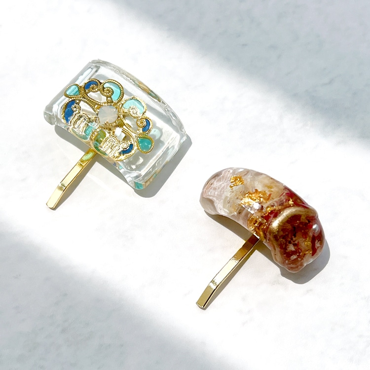 シリコンレジン型 / ヘアカフモチーフ3種 | ビーズ・パーツなどの