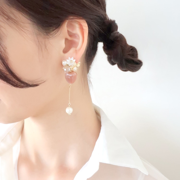 アクリルビーズハートアクセサリー | ビーズ・パーツなどの