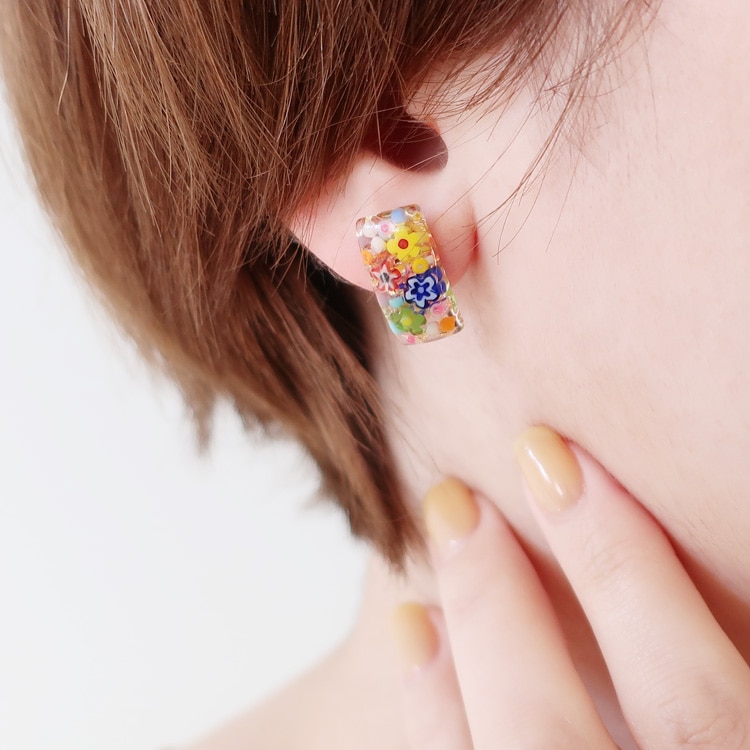 ミルフィオリのアクセサリー | ビーズ・パーツなどのハンドメイド