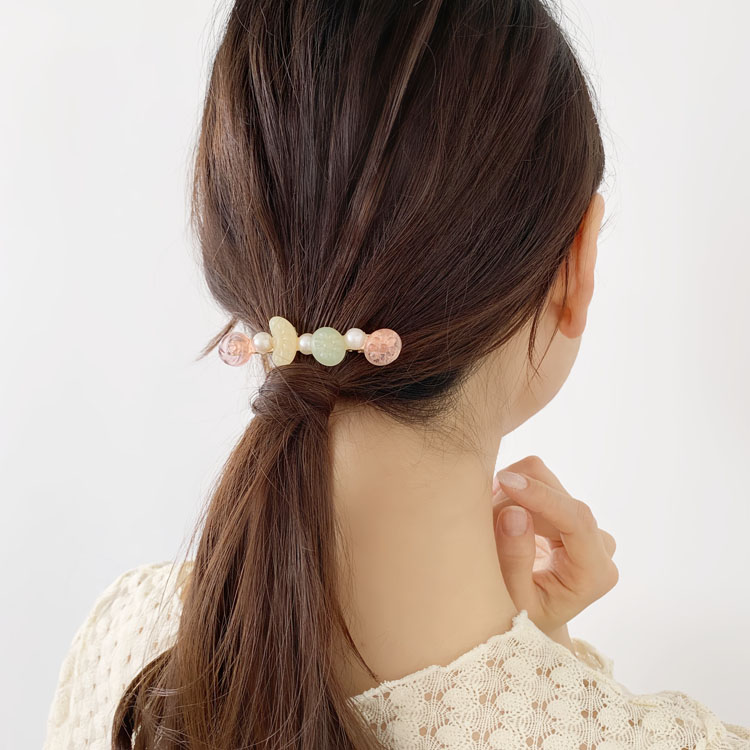 レジンで作る キャンディ風ヘアクリップ | ビーズ・パーツなどの