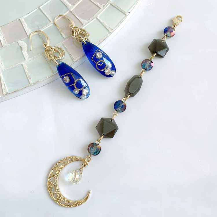 チャーム / 透かし月 / G5 ｜アクセサリーチャーム・ハンドメイド