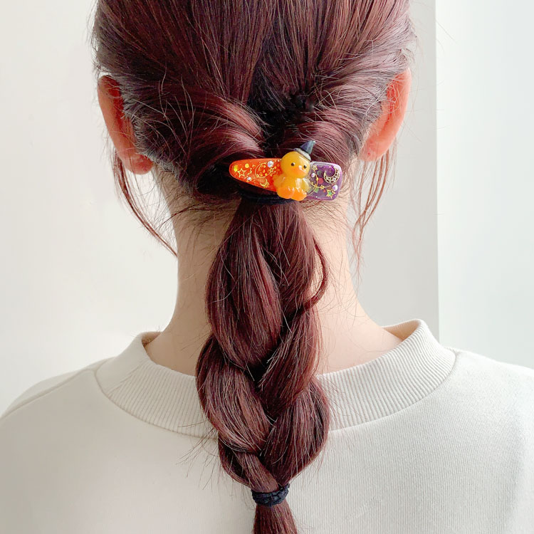 レジンで作る ハロウィンヘアクリップ | ビーズ・パーツなどの