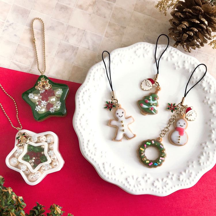 レジンで作る クリスマスアクセサリー | ビーズ・パーツなどの