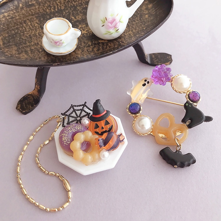 チャーム / おばけ（プラスチックビーズ）/ WH | ビーズ・パーツ