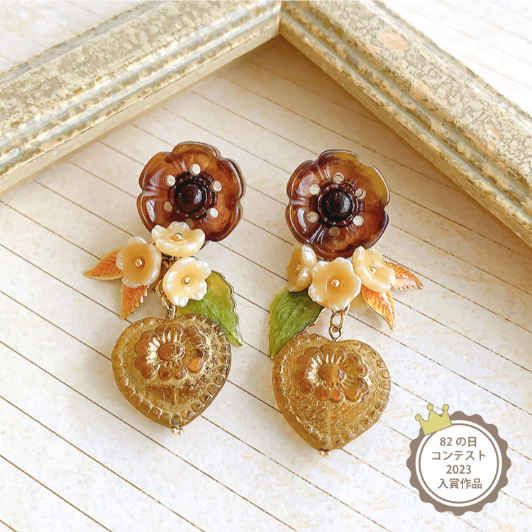 チェコ / ハートフラワー / 546 | ビーズ・パーツなどのハンドメイド